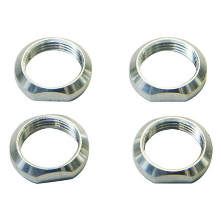 This is a replacement Mugen MTC2 Upper Arm Pivot Insert Nut 4 pcs Silver