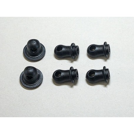 A2514-B Mugen Seiki MTC2 Composite Shock Ball Joints (for 2 Shocks)