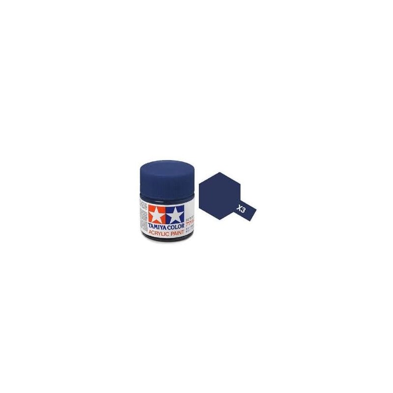 X 3 Royal Blue Tamiya Acrylic Paints 23ml