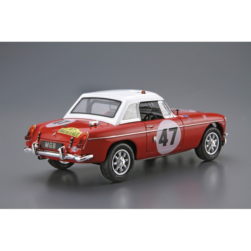 AOSHIMA KIT 1/24 CAR BLMC G/HM4 MG-B CLUB RALLY 1966 06126