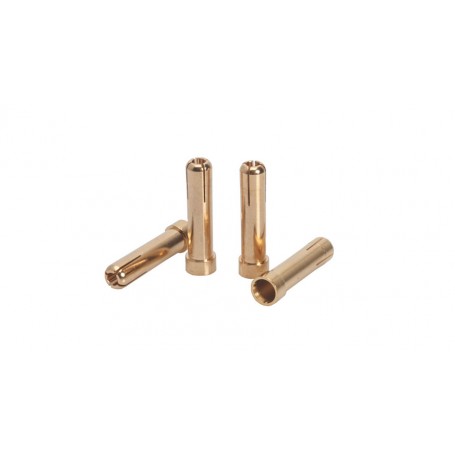 LRP PARTS 5MM TO 4MM GOLD WORKS TEAM ADAPTER PLUG (4 PCS) 65811