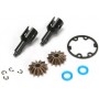 TRAXXAS PARTS INNER DRIVE CUPS WITH SPIDER GEARS AND SEALS 5125