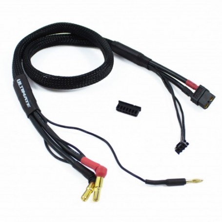 ULTIMATE RACING 2S CHARGE CABLE LEAD WITH XT60 - 4MM & 5MM BULLET CONNECTOR (60CM)
