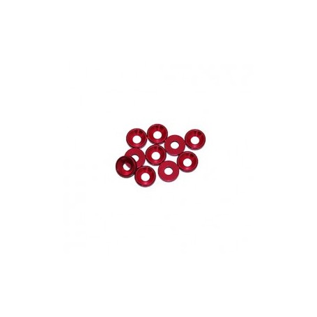 3 MM. ALU. WASHER RED (10 PCS)