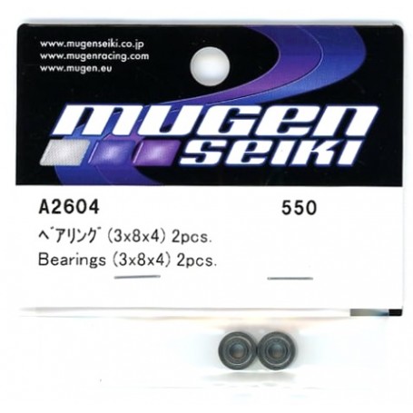 A2604 Bearings 3 x 8 x 4mm (2pcs): MTC2
