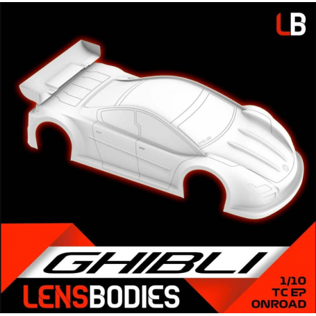 Lens boddies GHIBLI bodyshell for Onroad 1/10 190mm class