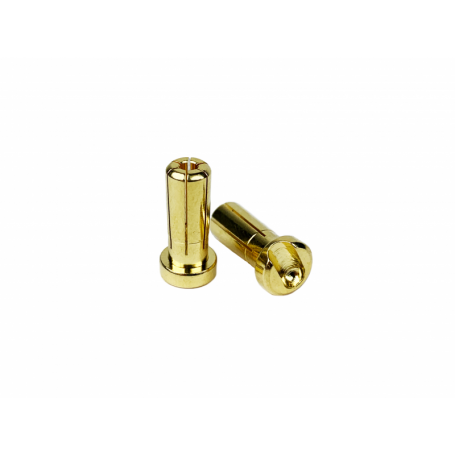 1up Racing LowPro Bullet Plugs 5mm (2pcs) - 190402