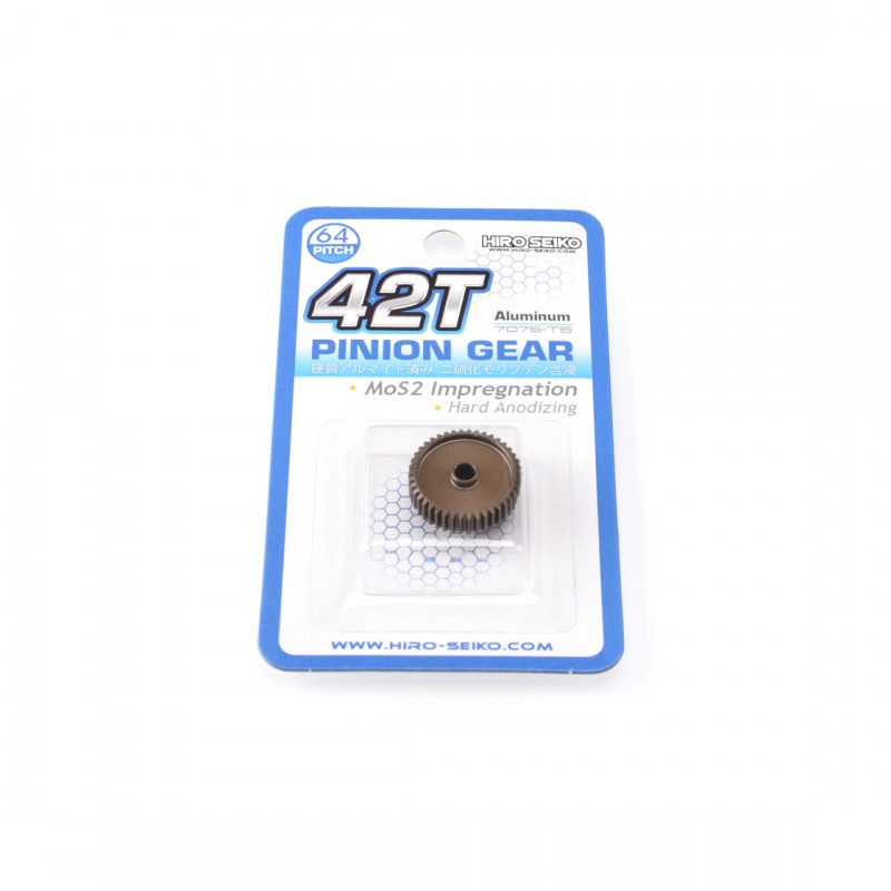 Hiro Seiko Hard Coated Alum. Pinion (MoS2) 48P Hiro Seiko Hard Coated Alum. Pinion (MoS2) 48P
