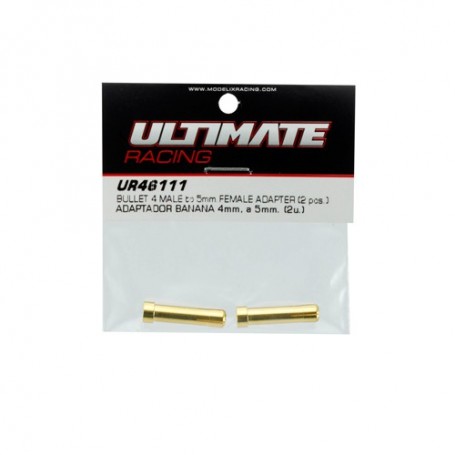 BULLET 4.0mm MALE to 5mm FEMALE ADAPTER (2pcs) BULLET 4.0mm MALE to 5mm FEMALE ADAPTER (2pcs)
