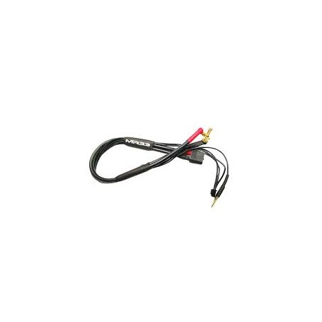 MR33 2S XT60 All-Black Charging Lead 300mm (4/5mm Dual Plug - XH)