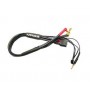 MR33 2S XT60 All-Black Charging Lead 300mm (4/5mm Dual Plug - XH)