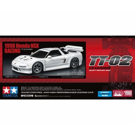 TAMIYA 1:10 RC Honda NSX 1998 Racing TT-02 - 87391