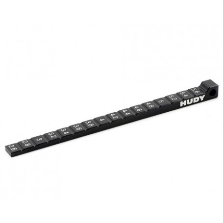 Hudy Ride Height Gauge Stepped For 1/10 & 1/12 Pan Cars