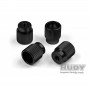 Hudy Aluminum Nut For 1/10 Touring Set-Up System (4)