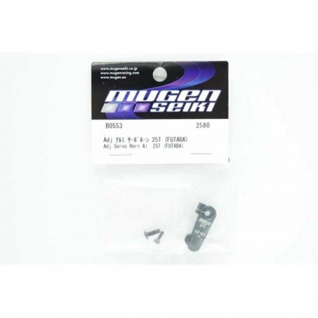 Mugen Seiki B0553 Adjustable Aluminum Servo Horn 25T (Futaba) Mugen Seiki B0553 Adjustable Aluminum Servo Horn 25T (Futaba)