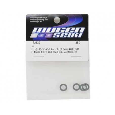 Mugen Seiki 0.5mm Aluminum Front Track Width Spacer (4)