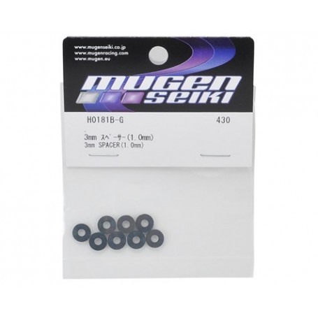 Mugen Seiki 3x8x1mm Aluminum Roll Center Spacer (8) Mugen Seiki 3x8x1mm Aluminum Roll Center Spacer (8)