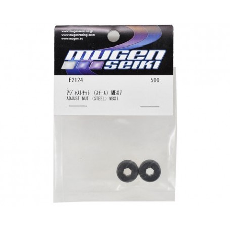 Mugen Seiki Steel Kingpin Ball Adjusting Nut (2) Mugen Seiki Steel Kingpin Ball Adjusting Nut (2)