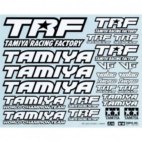 part #42164 Tamiya brand TRF marking sticker for 1:10 RC car or truck