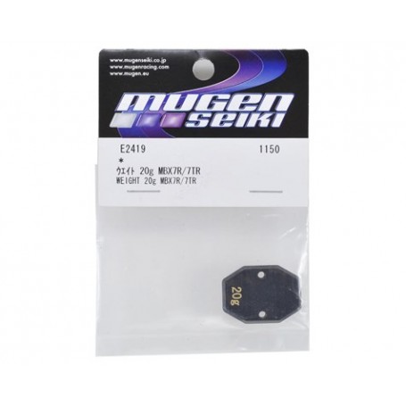 Mugen Seiki MBX7R/X7TR Chassis Weight (20G) Mugen Seiki MBX7R/X7TR Chassis Weight (20G)