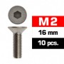 M2X16MM FLAT HEAD SCREWS (10 PCS) ULTIMATE