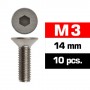 M3X14MM FLAT HEAD SCREWS (10 PCS) ULTIMATE