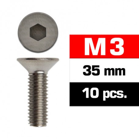 M3X35MM FLAT HEAD SCREWS (10 PCS) ULTIMATE