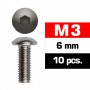 M3X6MM BUTTON HEAD SCREWS (10 PCS)