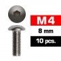 M4X8MM BUTTON HEAD SCREWS (10 PCS)