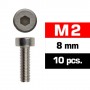 M2X8MM CAP HEAD SCREWS (10 PCS)
