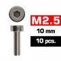 M2,5X10MM CAP HEAD SCREWS (10 PCS)
