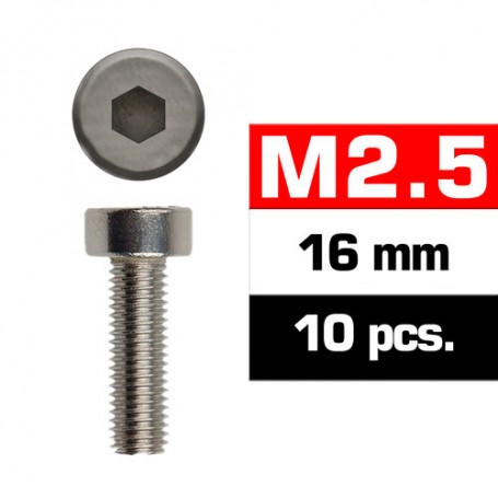 M2,5X16MM CAP HEAD SCREWS (10 PCS) ULTIMATE