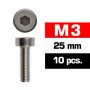 M3X25MM CAP HEAD SCREWS (10 PCS)