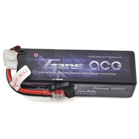 Gens Ace 3s LiPo Battery Pack 50C w/D Connector (11.1V/5000mAh)