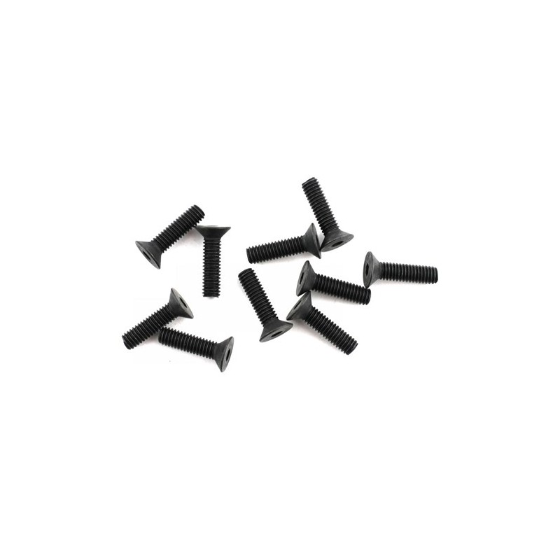 Mugen Seiki 4x20mm Flat Head Hex Screw (10)