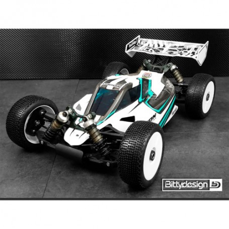 VISION CLEAR 1/8 BUGGY BODY MUGEN MBX8 PRE-CUT ELECTRIC