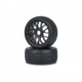 Tires 1/8m Set On Road 4S (black) (2)