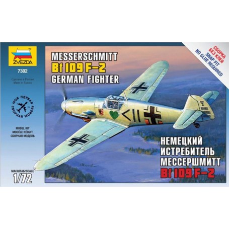 Zvezda1/72 Messerschmitt Bf-109 F2 German Fighter