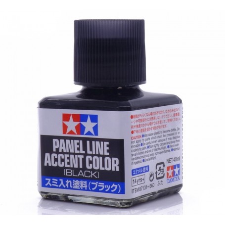 Tamiya Panel Line Accent Color Black For Plastic Model Kit