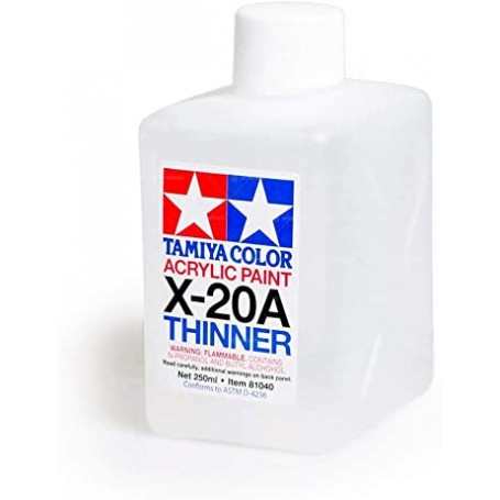 TAMIYA X20-A ACRYLIC THINNER (250ML) 81040Tamiya 81040