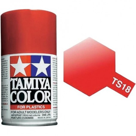 TAMIYA SPRAY TS-18 METALLIC RED GLOSS (100ML) 85018