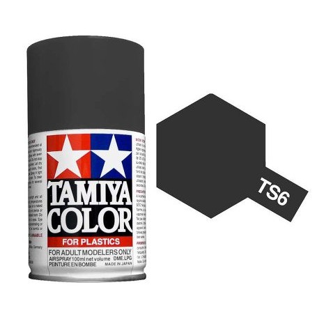 TAMIYA SPRAY TS-6 FLAT BLACK (100ML) 85006