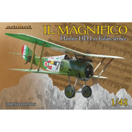 EDUARD KIT 1/48 AIRCRAFT IL MAGNIFICO Hanriot HD. I in Italian service 11139