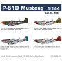 EDUARD KIT 1/144 AIRCRAFT P51D MUSTANG SUPER 44 - 4467
