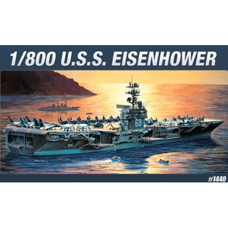 ACADEMY KIT 1/800 SHIP USS CVN-69 EISENHOWER 14212