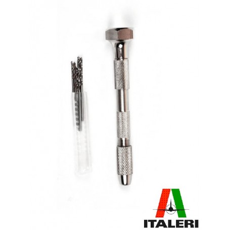 ITALERI TOOLS PIN VICE WITH 5 DRILLS 50831