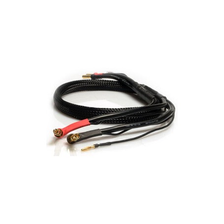 LRP PARTS DOUBLE CHARGING LEAD 4MM/5MM 2S LIPO HARDCASE 65813