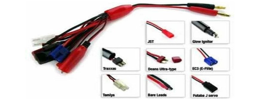 Conectores, Fichas e adaptadores para Carros Telecomandados.