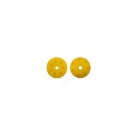 16MM CONICAL SHOCK PISTONS YELLOW (1.2MM X 7 ANGLED HOLES) (2PCS) - UR1714