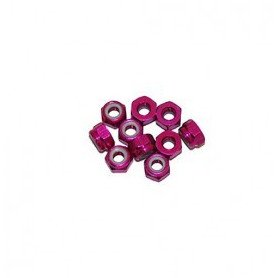 3 MM. ALU. NYLON NUT PINK (10PCS)